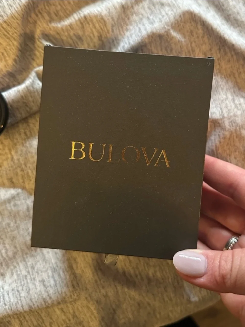 Bulova Silver Bracelet Watch with Blue Dial